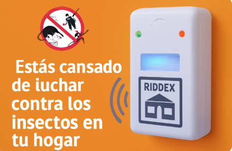 Ultrasonido Riddex Ratones Cucarachas